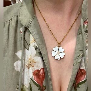 Authentic Chanel Upcycled Charm/zipper pull/ button Necklace